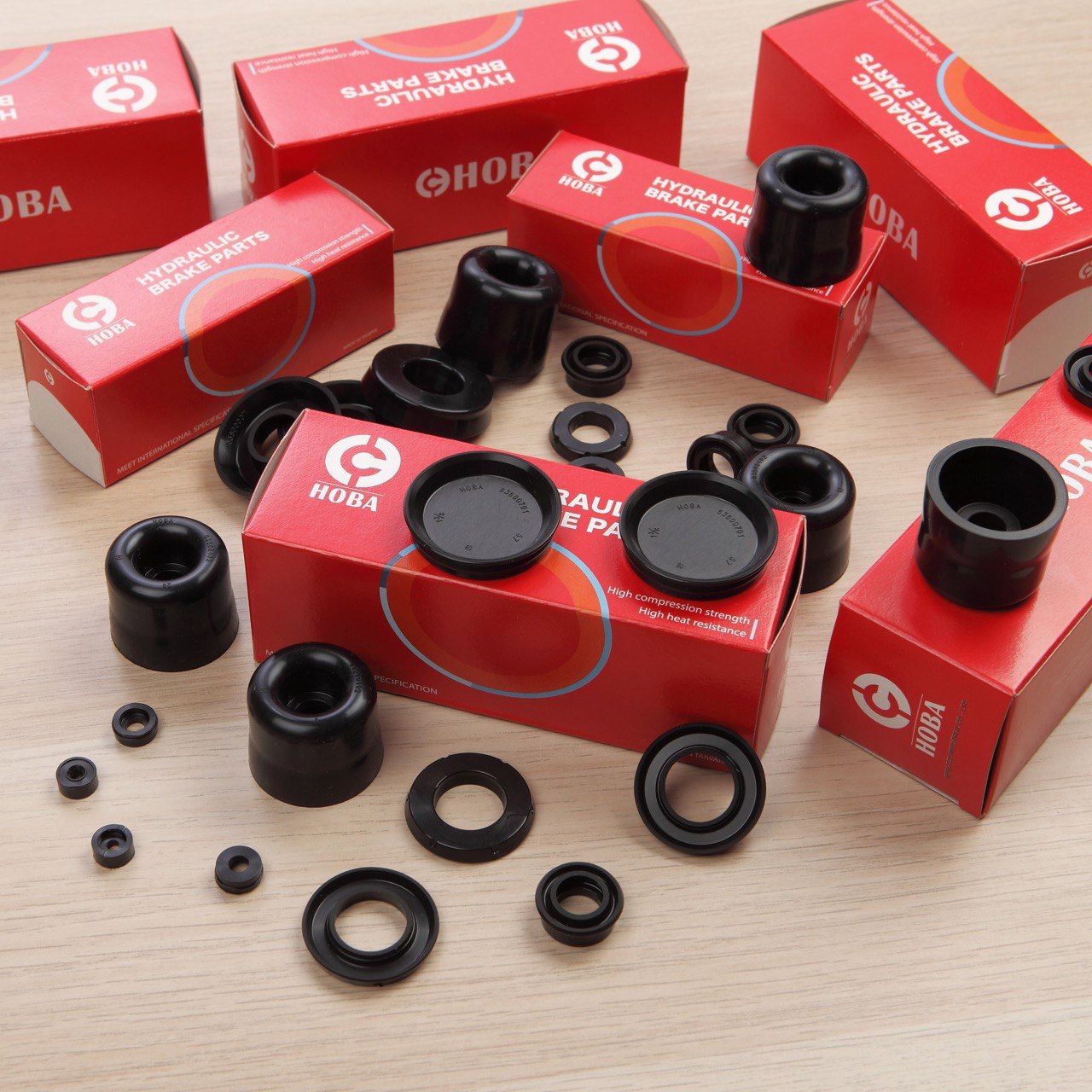 HOBA EPDM Brake Repair Kits with Seals, Boots, and Cups